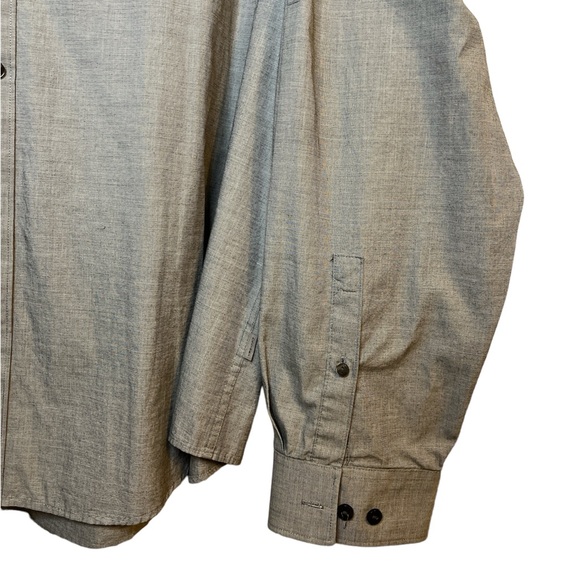 Calvin Klein | Men’s Gray Long Sleeve Roll Tab Button Down Size XL - Picture 2 of 6